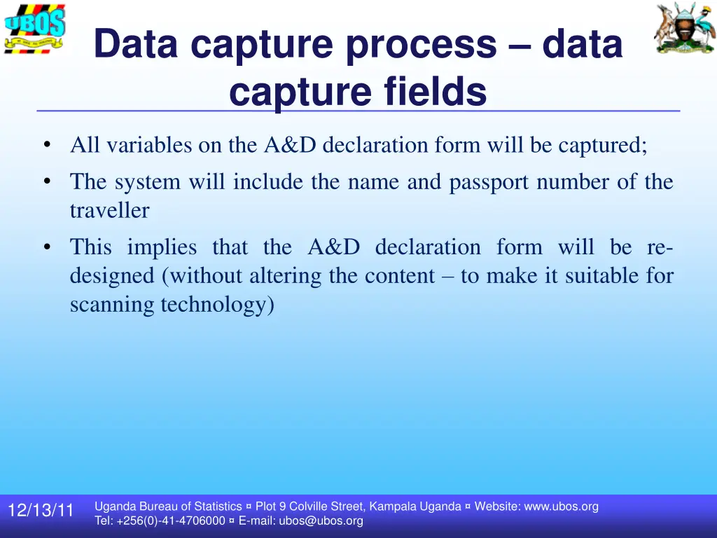 data capture process data capture fields