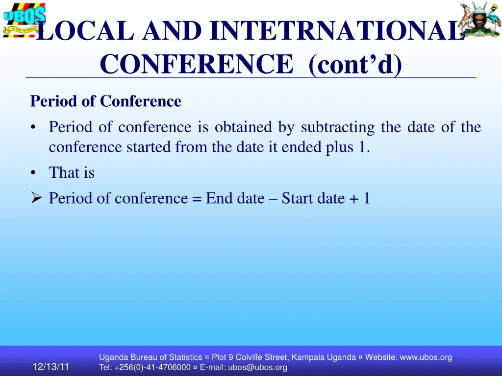 local and intetrnational conference cont d
