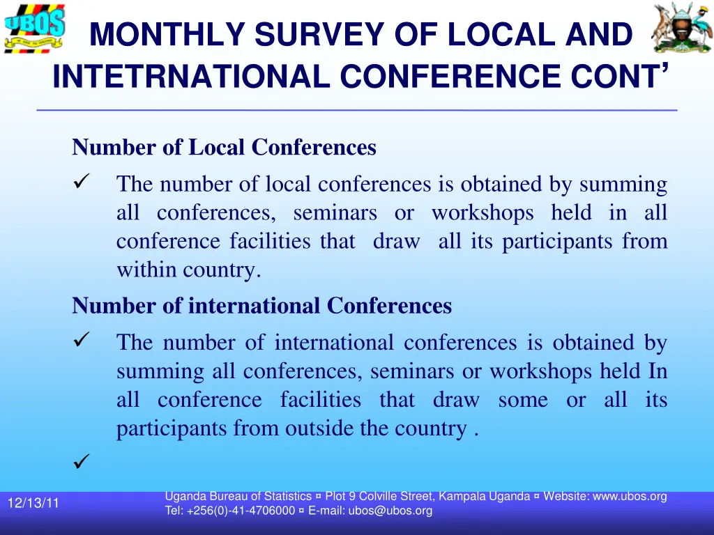 monthly survey of local and intetrnational