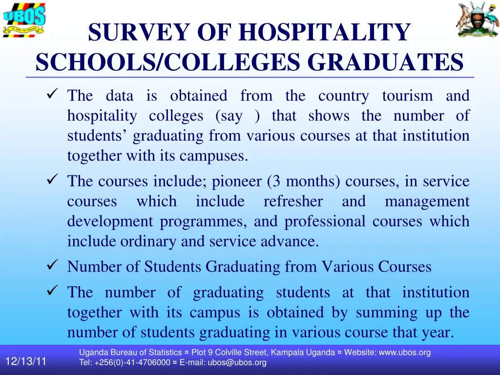 survey of hospitality schools colleges graduates