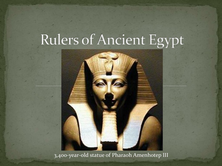 rulers of ancient egypt