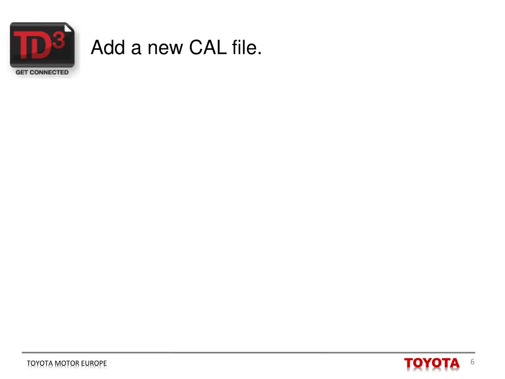 add a new cal file