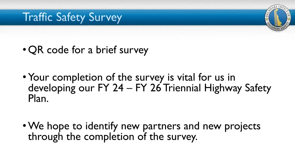 traffic safety survey