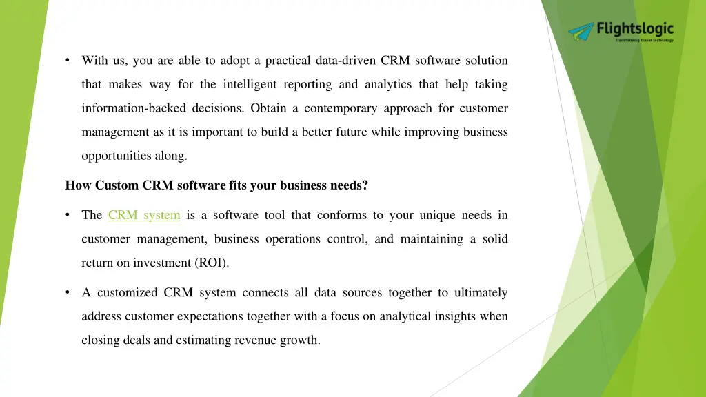 with us you are able to adopt a practical data