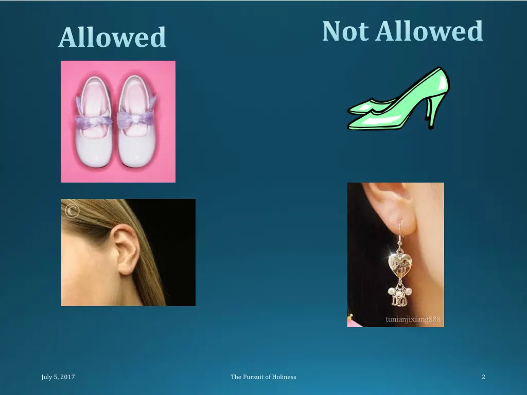not allowed