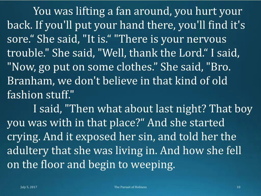 you was lifting a fan around you hurt your back
