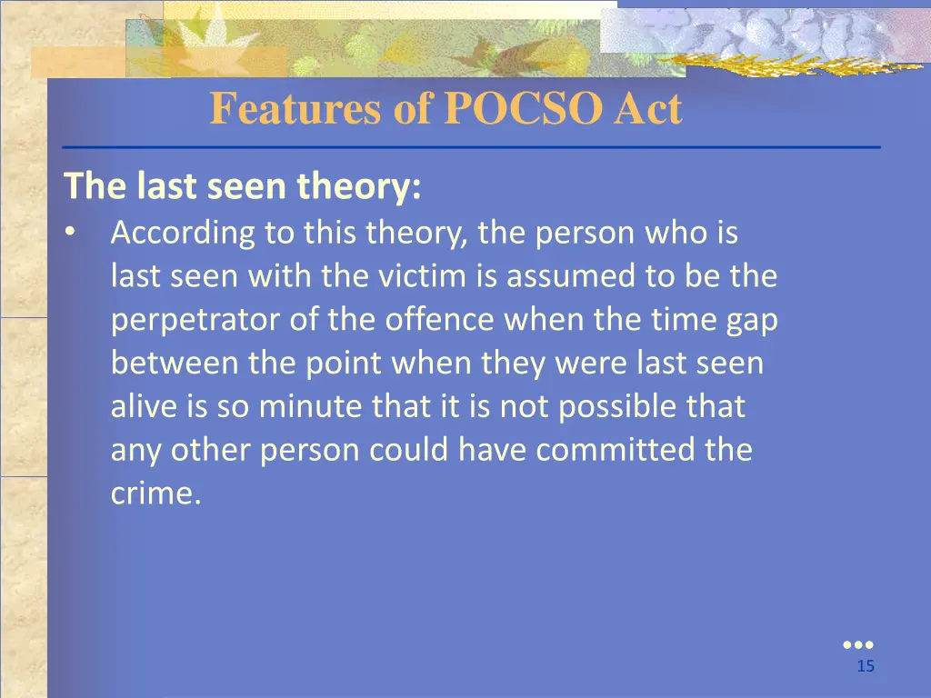 features of pocso act 3