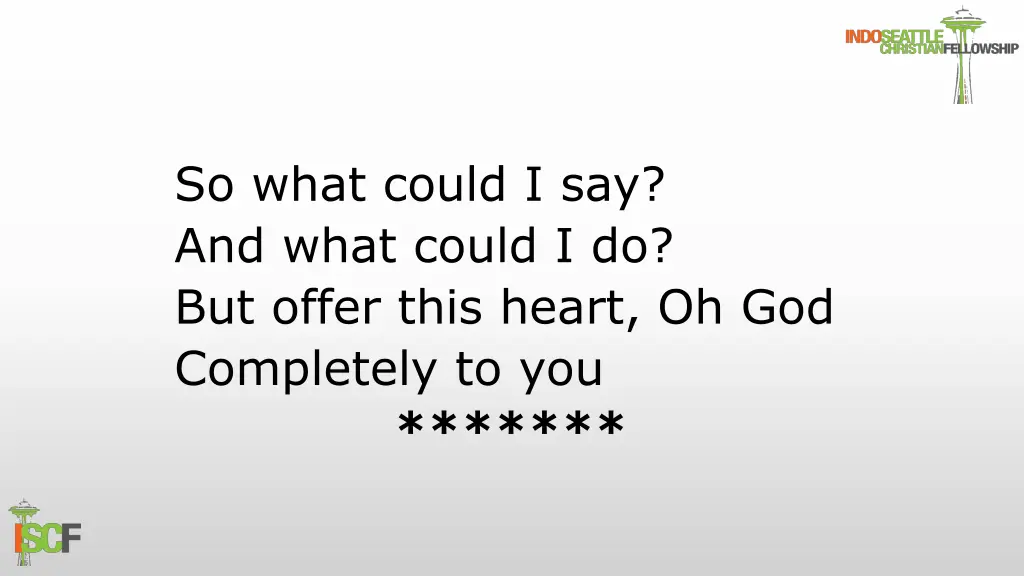 so what could i say and what could i do but offer 2