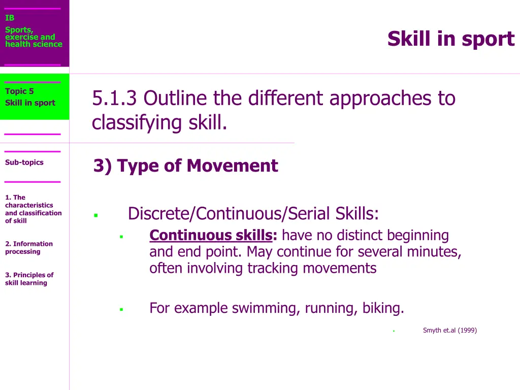 ib sports exercise and health science 11