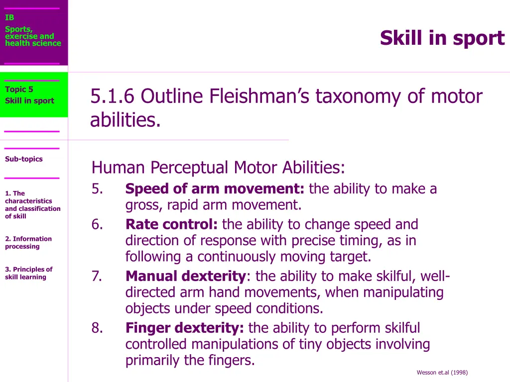 ib sports exercise and health science 19