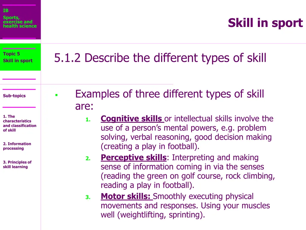 ib sports exercise and health science 2