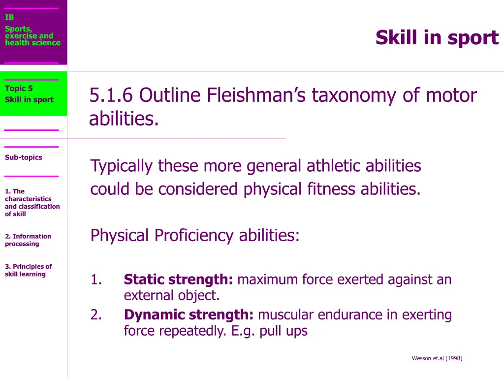 ib sports exercise and health science 22