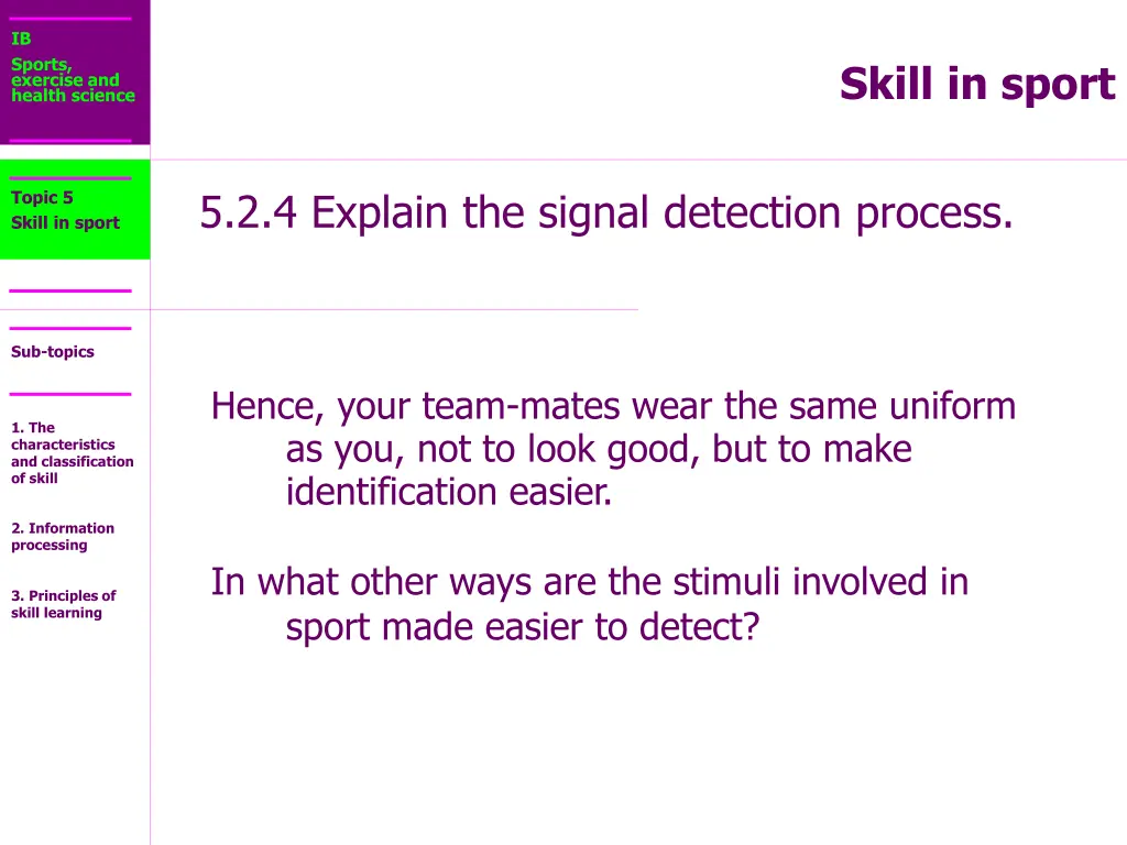 ib sports exercise and health science 40