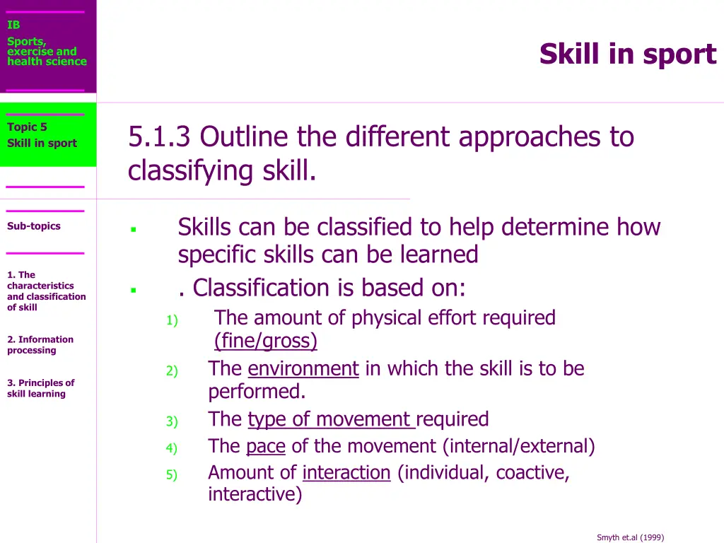 ib sports exercise and health science 5