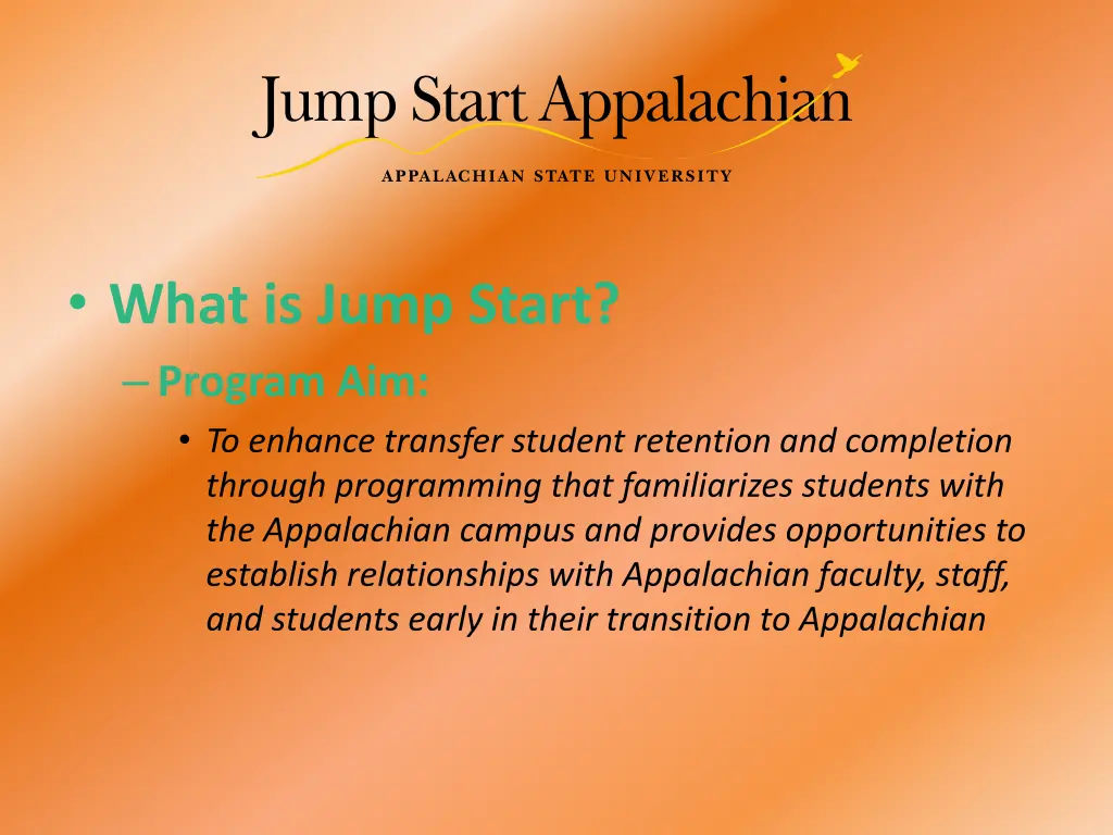 what is jump start program aim to enhance