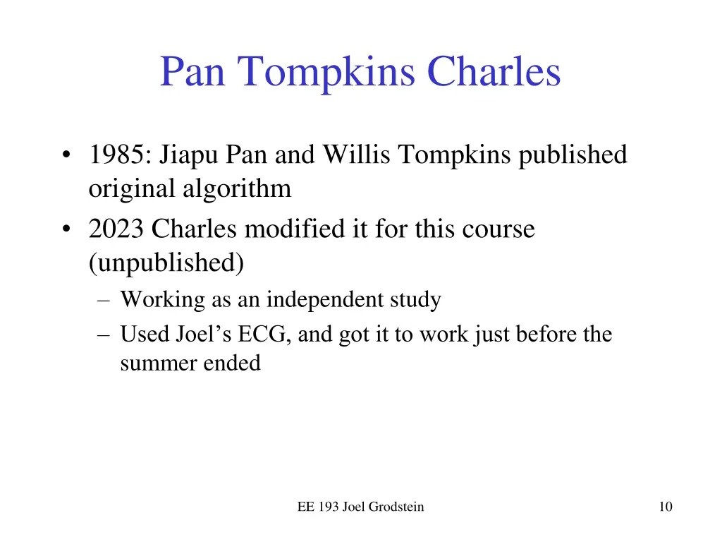 pan tompkins charles