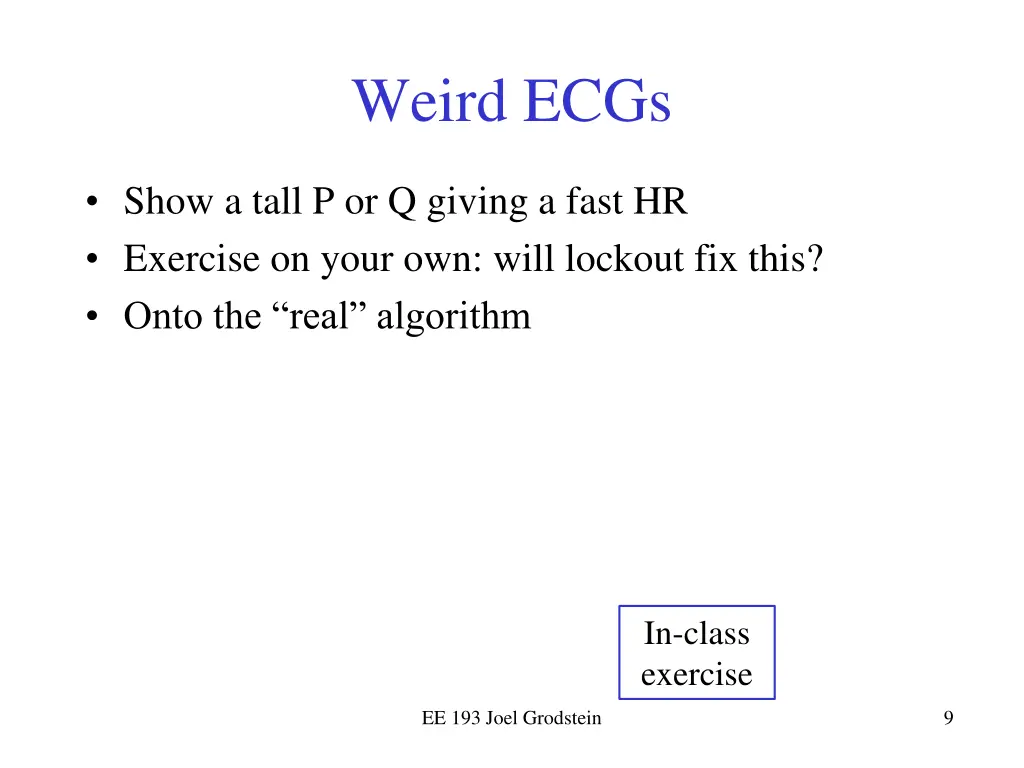 weird ecgs