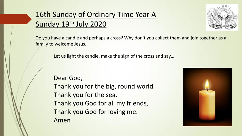 16th sunday of ordinary time year a sunday