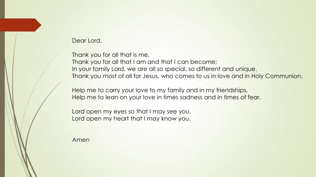 dear lord