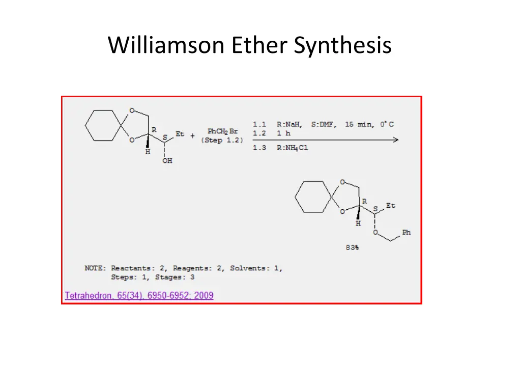 williamson ether synthesis