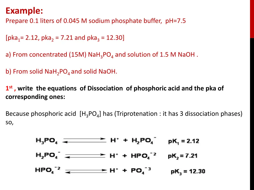 example prepare 0 1 liters of 0 045 m sodium