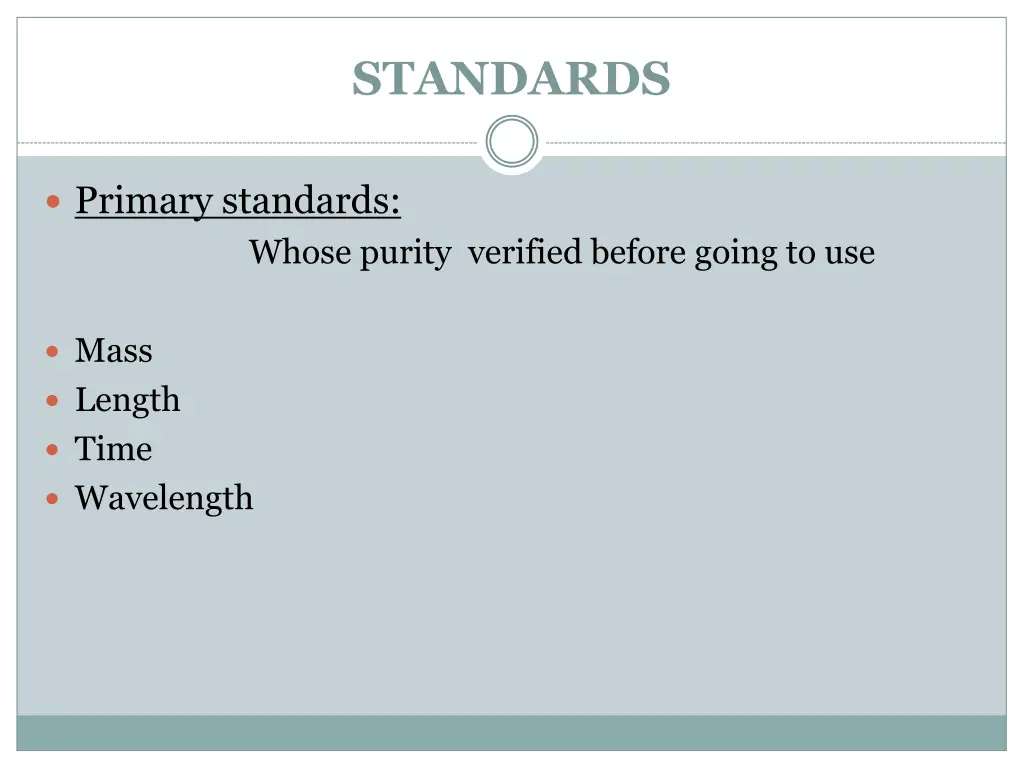 standards