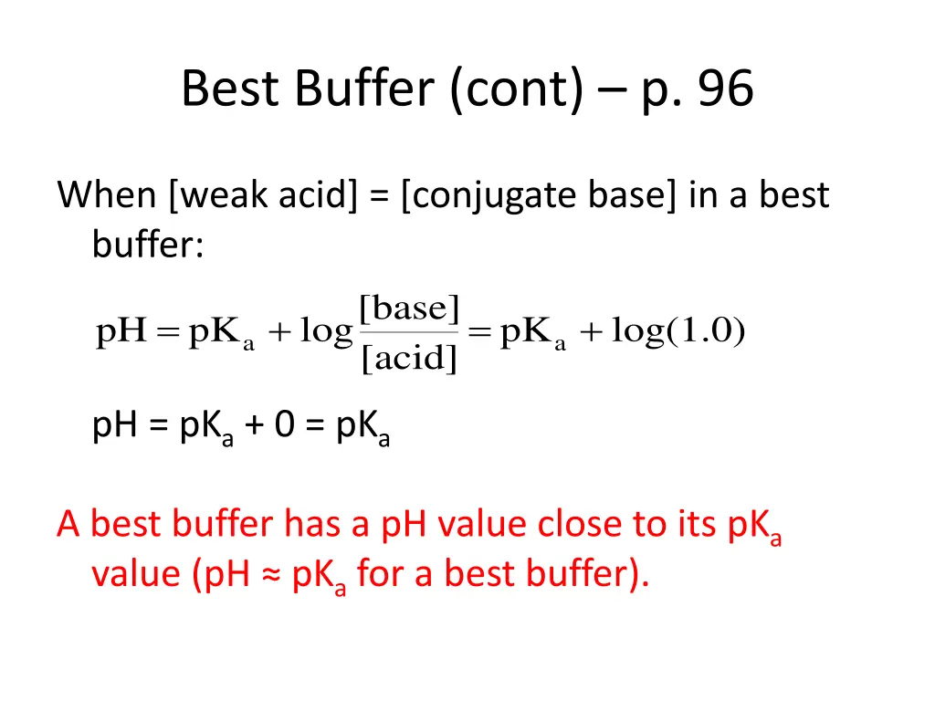 best buffer cont p 96 2