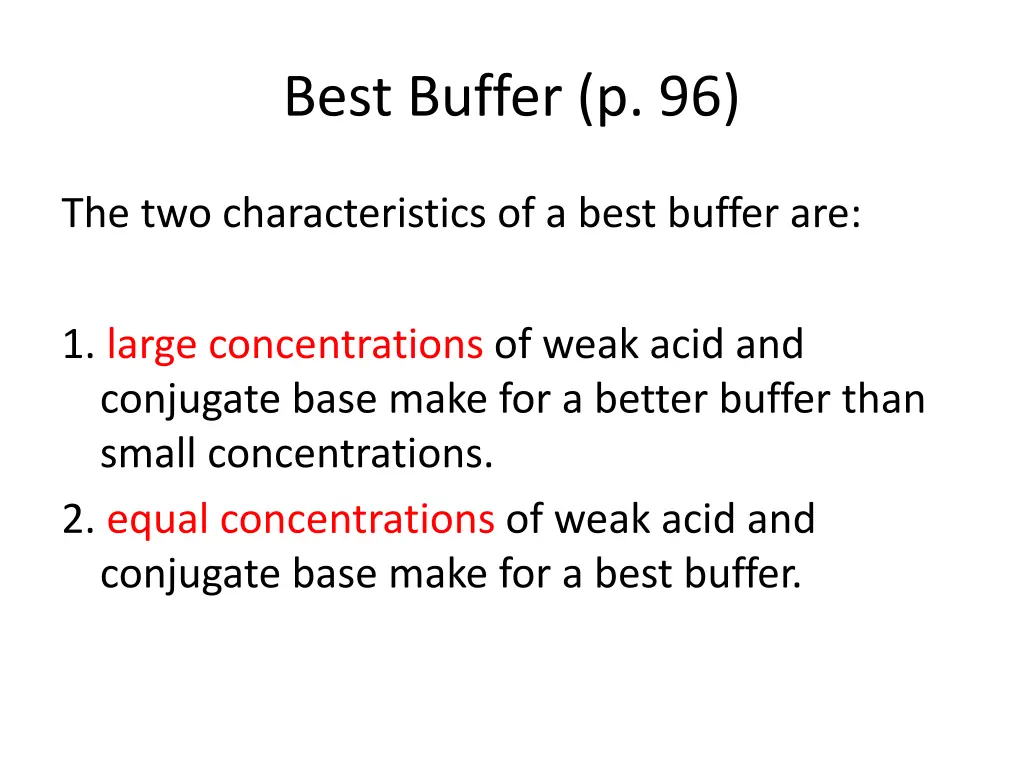 best buffer p 96