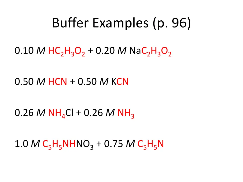 buffer examples p 96 1