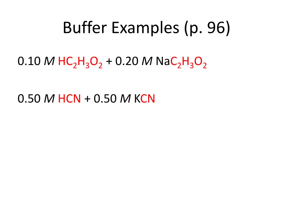buffer examples p 96