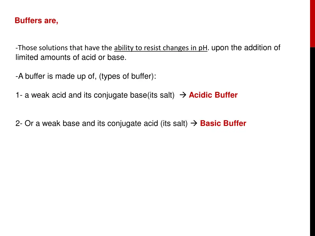 buffers are