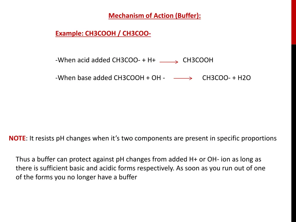 mechanism of action buffer 1