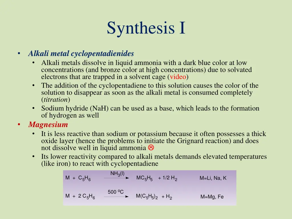 synthesis i