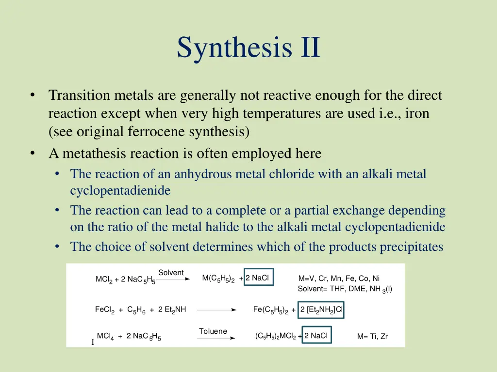 synthesis ii
