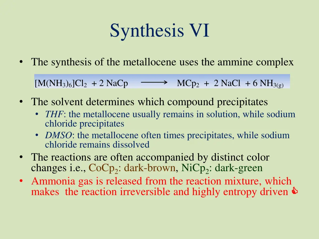 synthesis vi