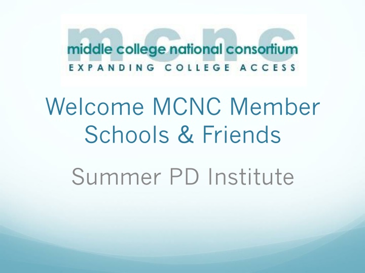 welcome mcnc member schools friends