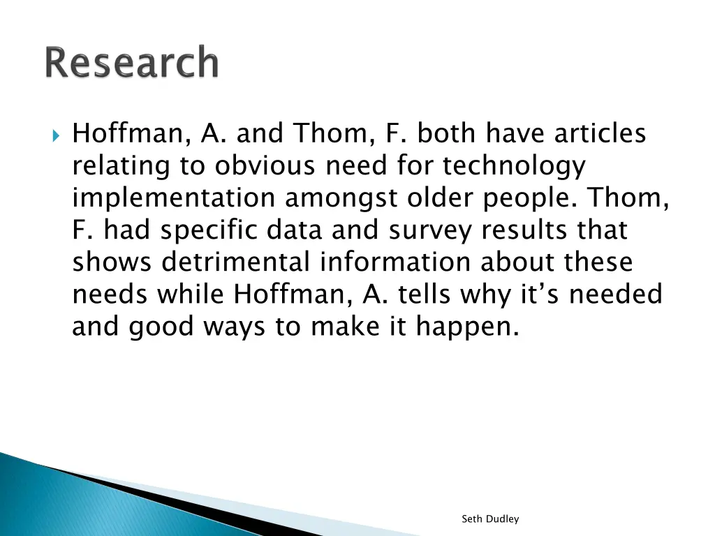hoffman a and thom f both have articles relating