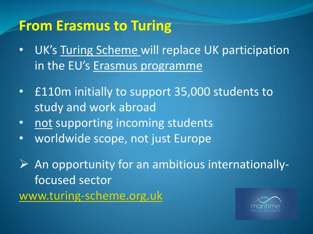 from erasmus to turing