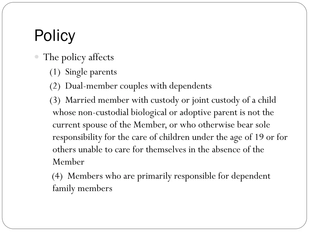 policy