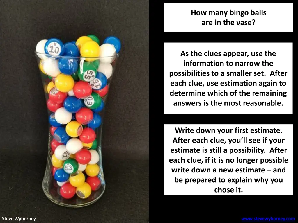 how many bingo balls are in the vase 2