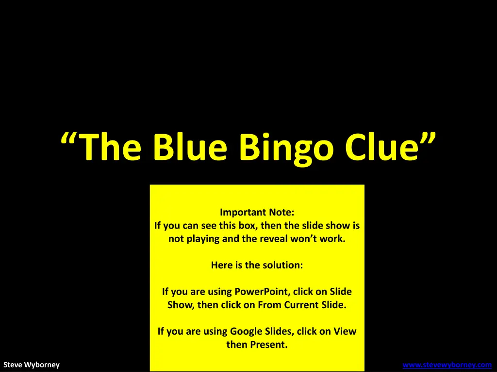 the blue bingo clue 1