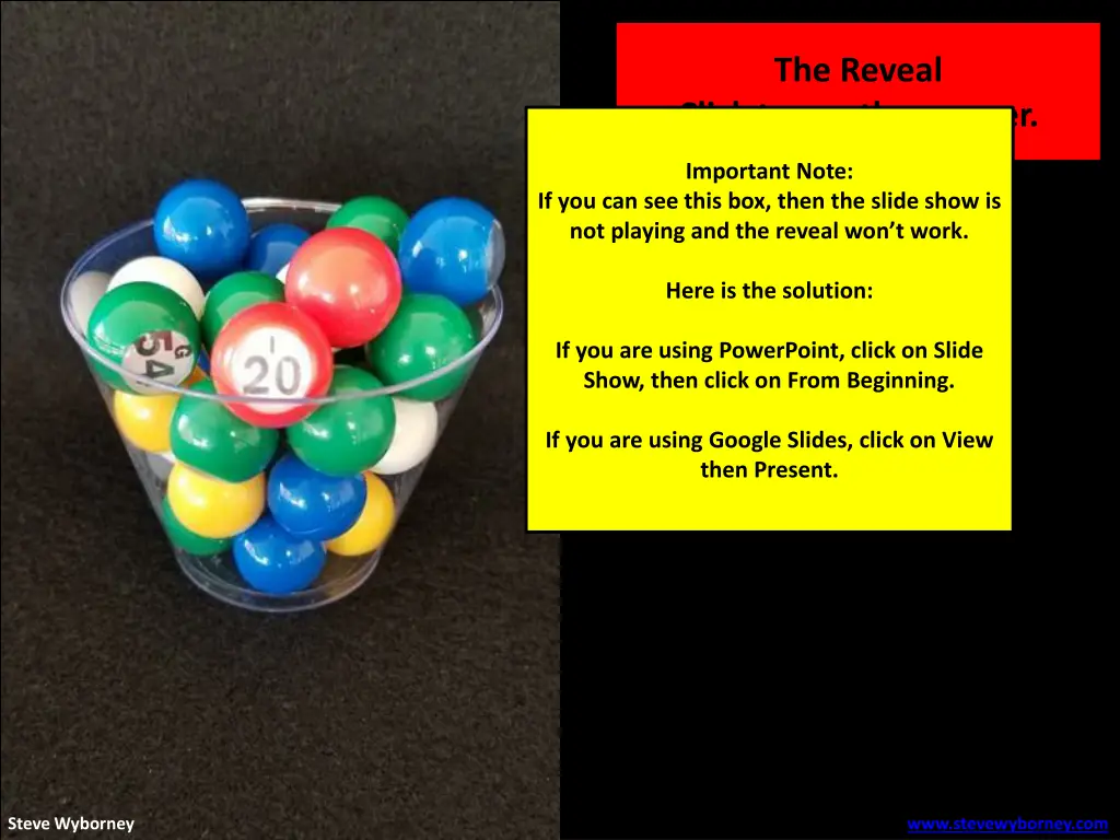 the reveal