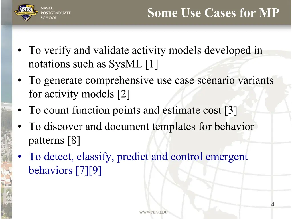 some use cases for mp