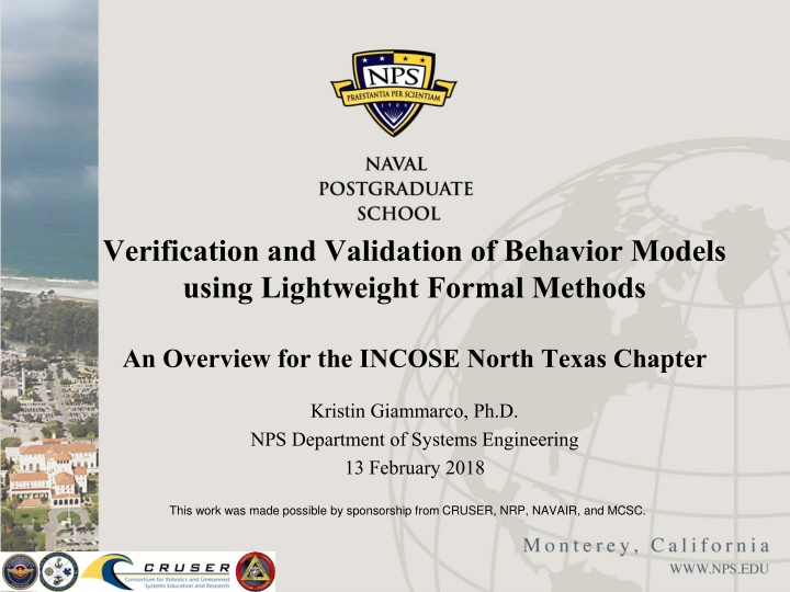 verification and validation of behavior models