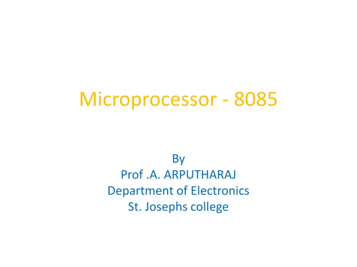 microprocessor 8085