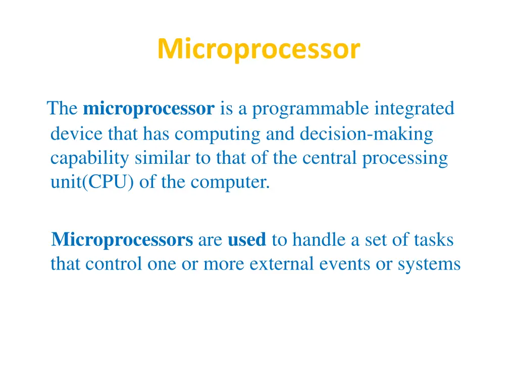 microprocessor