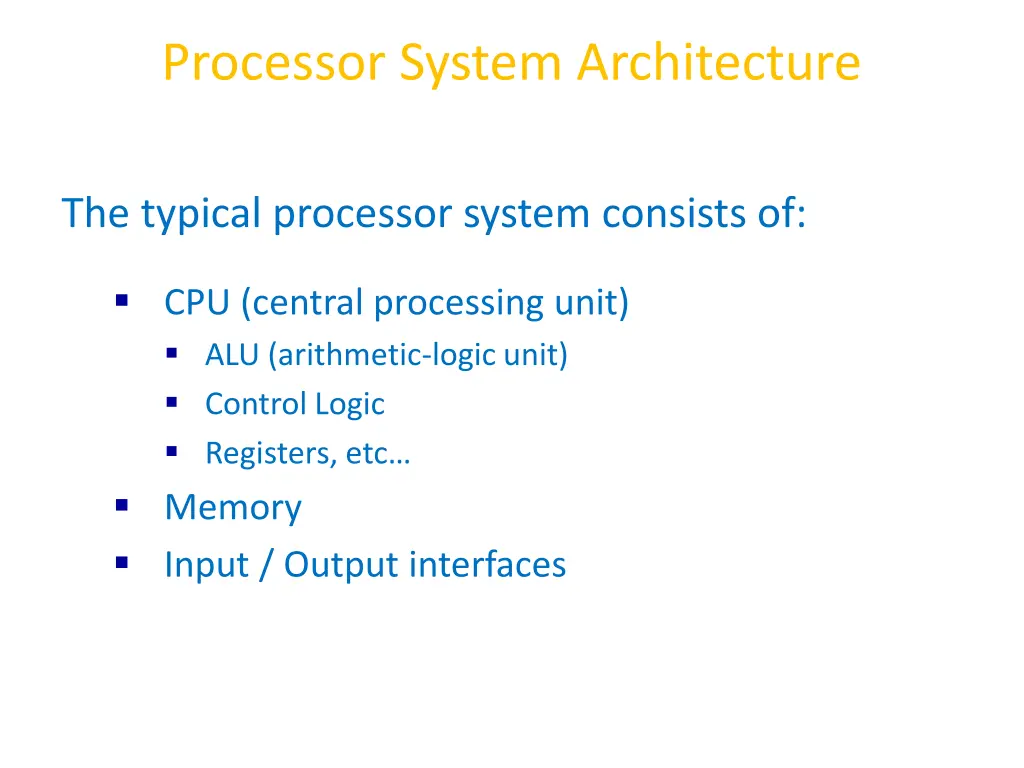 processor system architecture