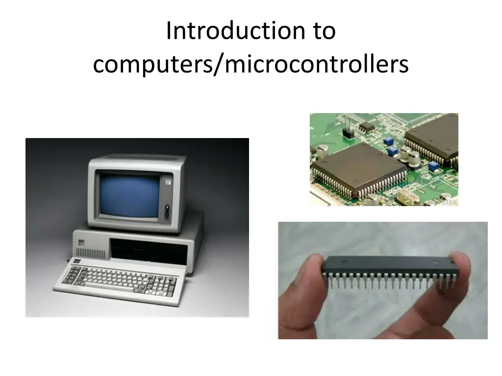 introduction to computers microcontrollers