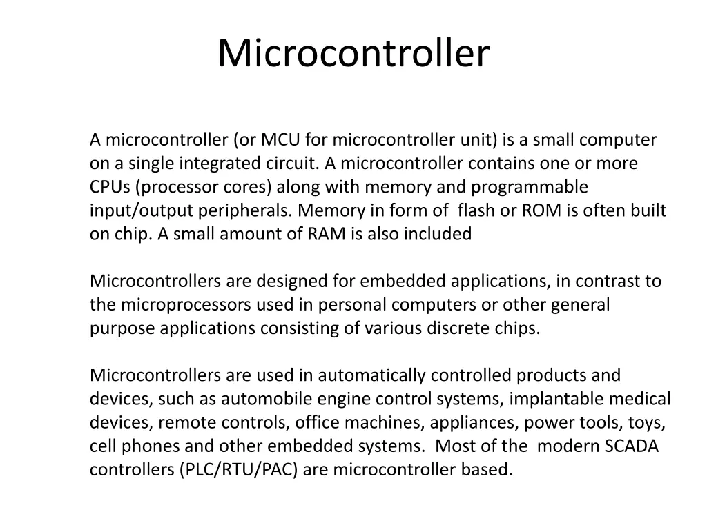 microcontroller