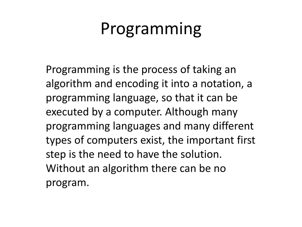 programming